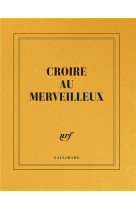 CARNET CARRE CROIRE AU MERVEILLEUX (PAPETERIE)