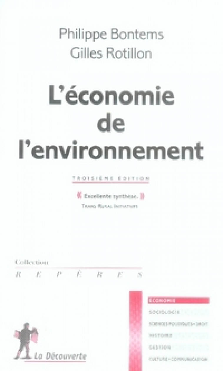 L-ECONOMIE DE L-ENVIRONNEMENT - BONTEMS/ROTILLON - LA DECOUVERTE